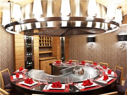 12 Seats Circle Gas Teppanyaki Grill