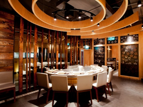 8 seats Semi-circle Japnese Electric Teppanyaki Grill Table for Restaurant