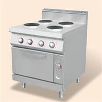 Electric 4-round hotplate Cooker with oven