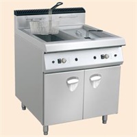 Electric Style Two Tank Fryer Include Two Basket With Cabinet