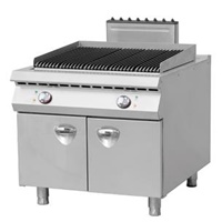 Italy style Electric Lava Rock Grill with Cabinet