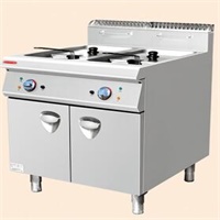 2-tank Gas Fryer with Cabinet