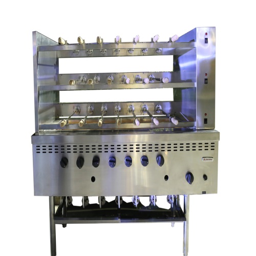 Multi Layer Gas Brazil Kebab Roaster BBQ Grill